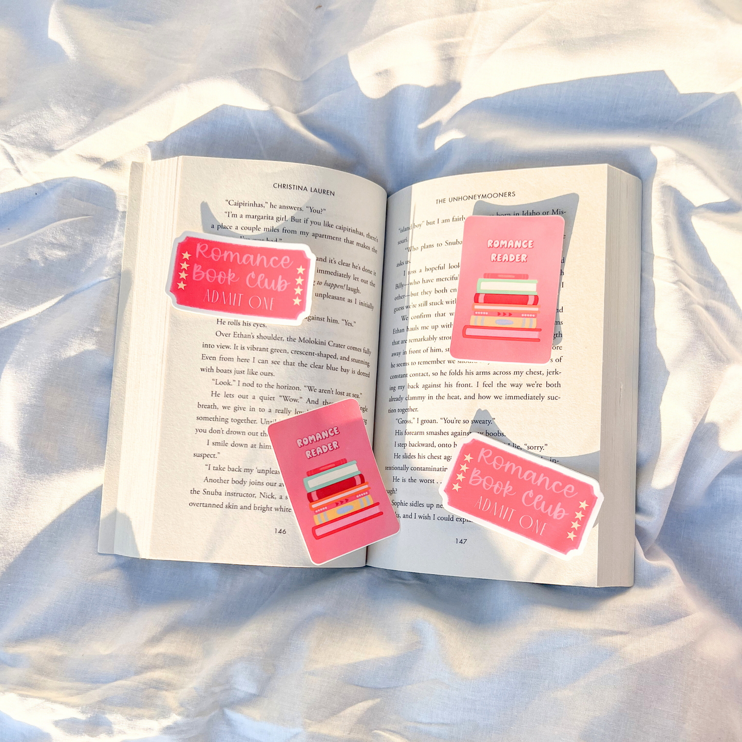 Romance Book Club Admit One Sticker