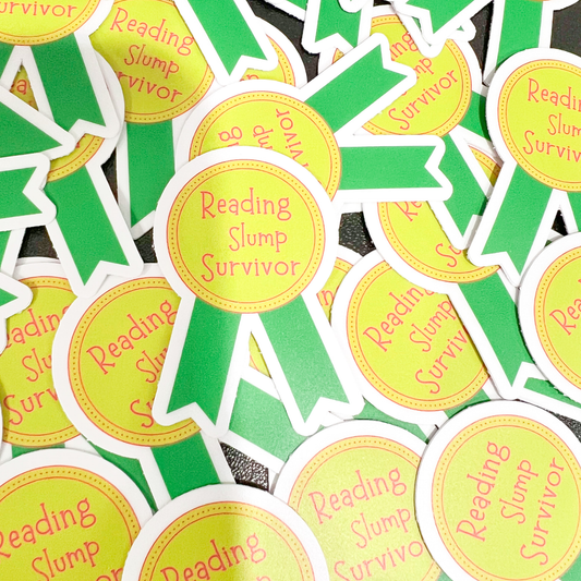 Reading Slump Survivor Ribbon Award Sticker