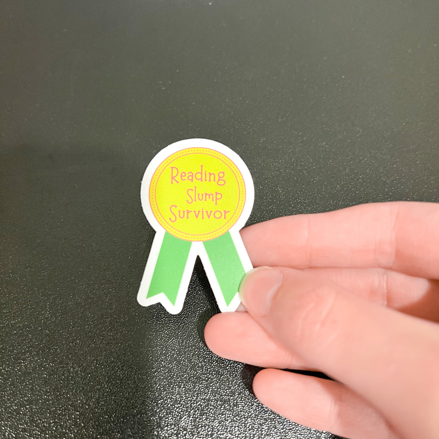 Reading Slump Survivor Ribbon Award Sticker