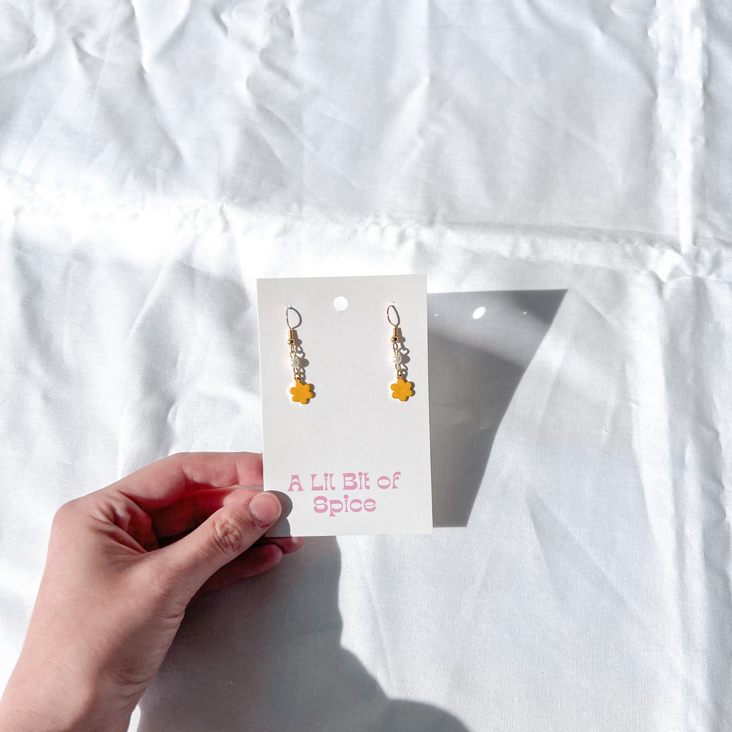 Golden Bloom Daisy Earrings