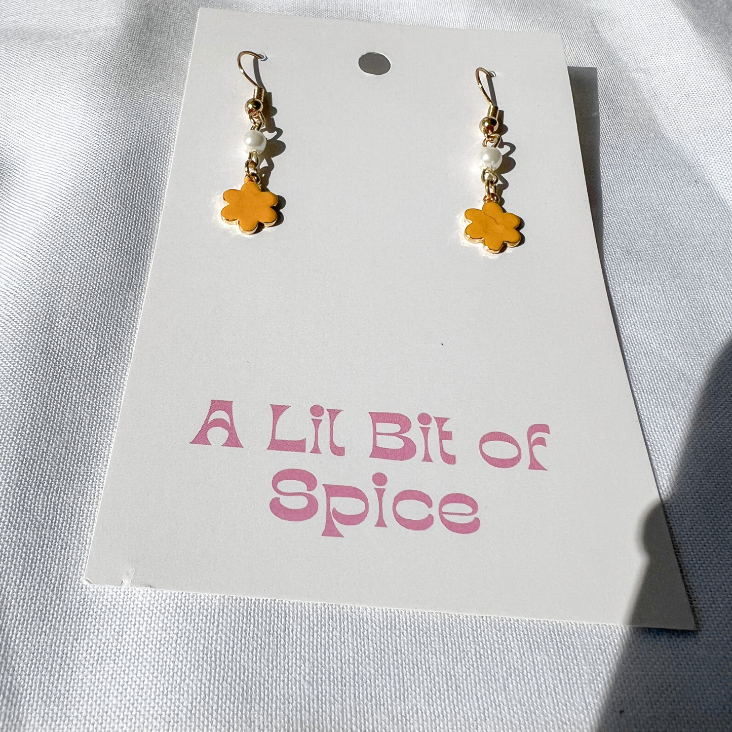 Golden Bloom Daisy Earrings