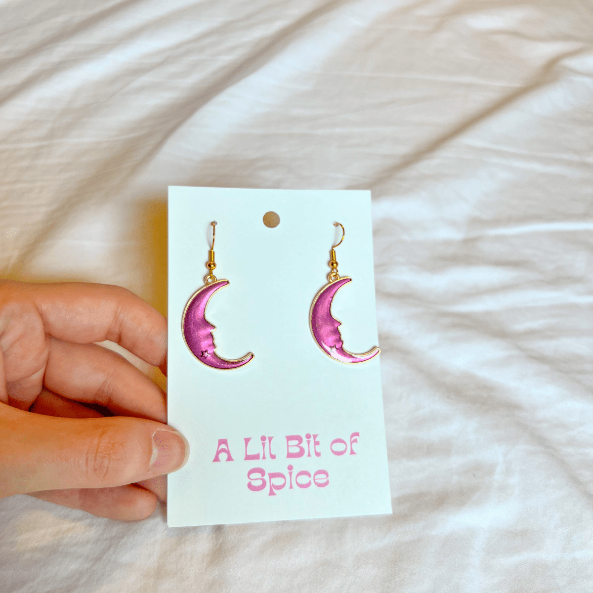 Celestial Earrings - Purple - ALilBitOfSpice