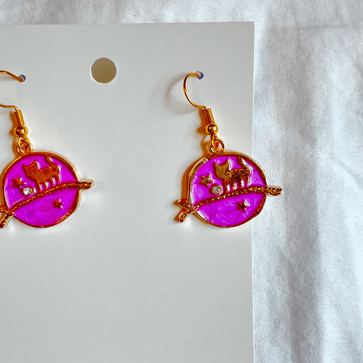 Celestial Earrings - Purple - ALilBitOfSpice