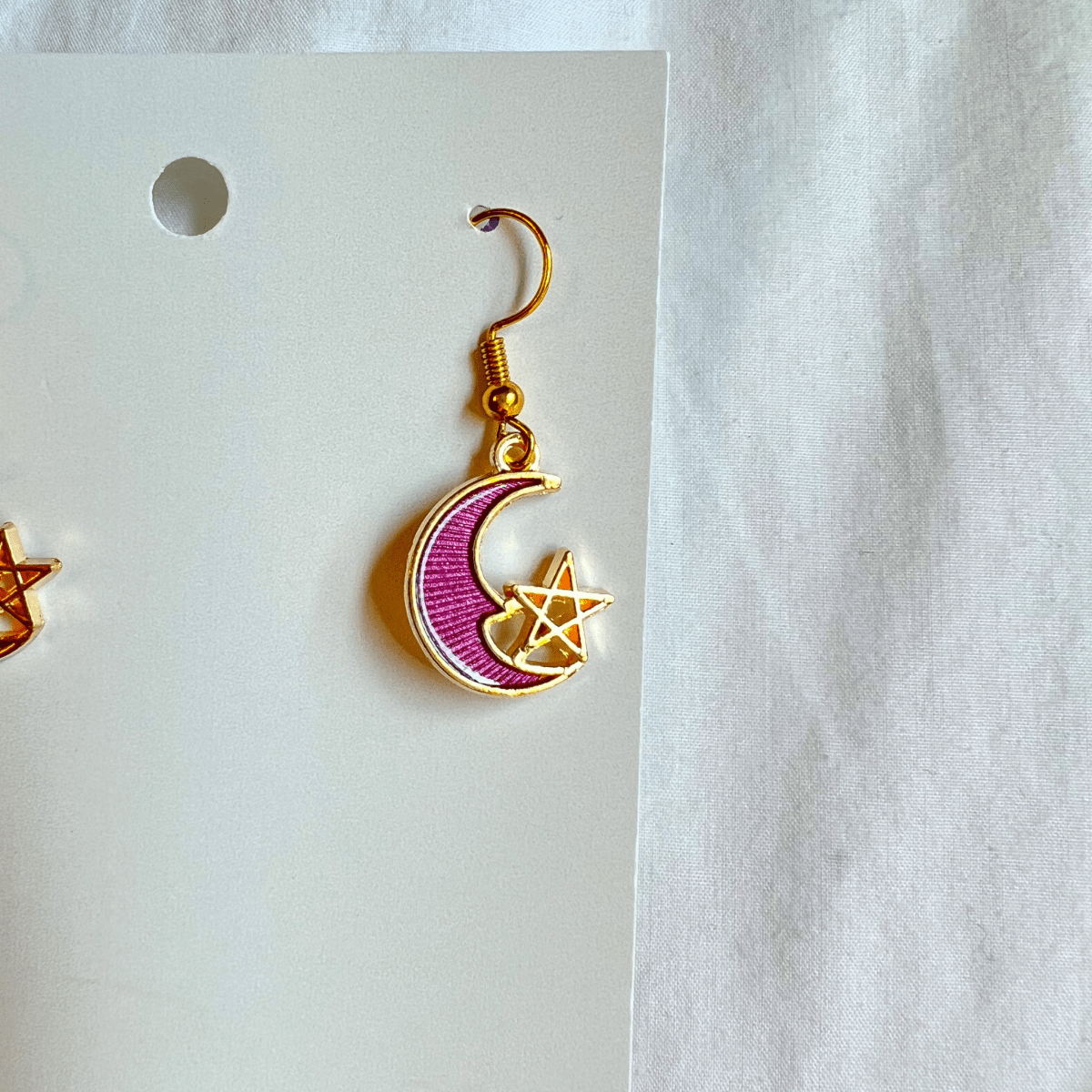 Celestial Earrings - Purple - ALilBitOfSpice