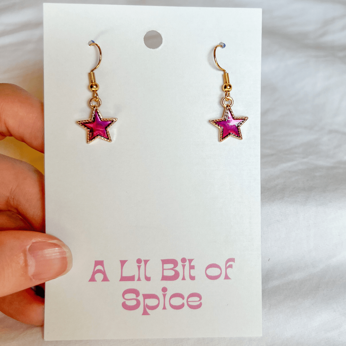 Celestial Earrings - Purple - ALilBitOfSpice