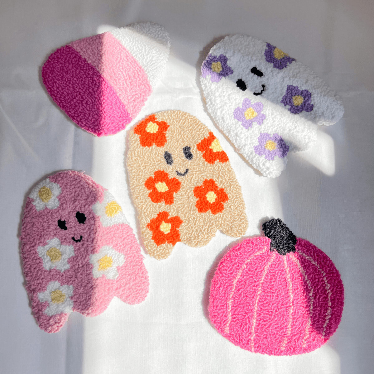 Pink Pumpkin Mug Rug - ALilBitOfSpice