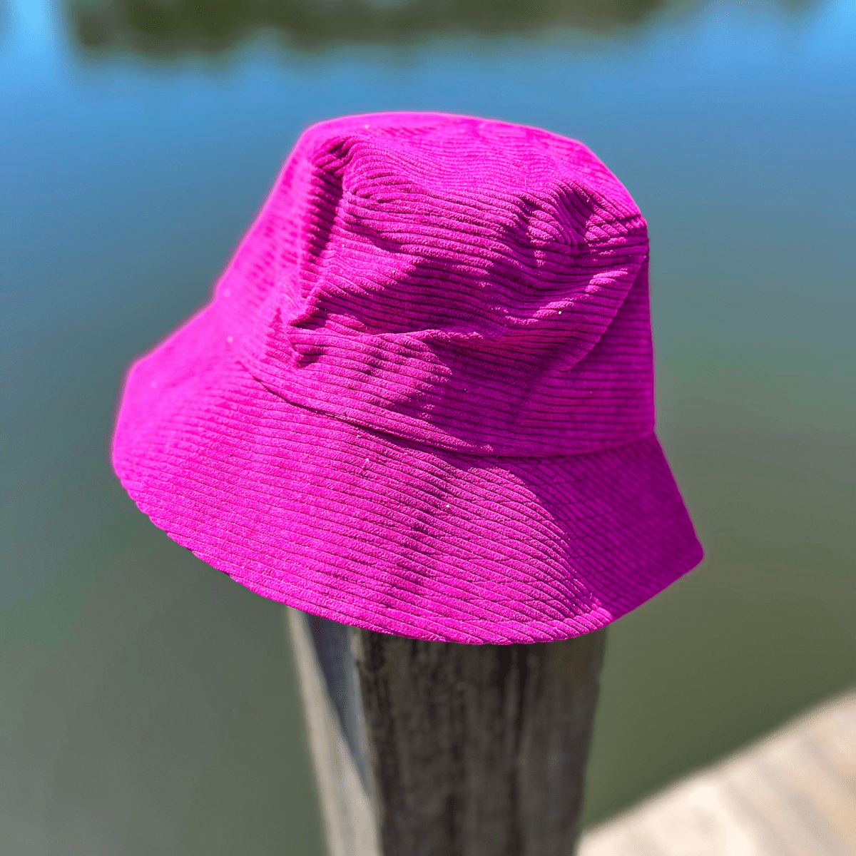 Raspberry Corduroy Bucket Hat - ALilBitOfSpice
