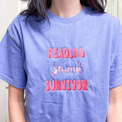 Reading Slump Survivor Embroidered Tee
