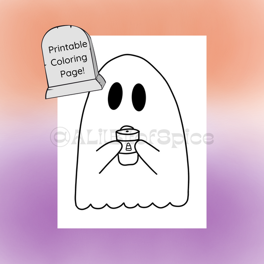 Ghost Coloring Page