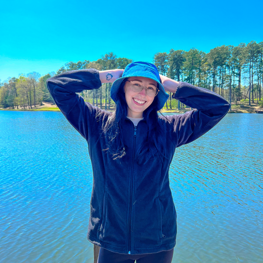 Blue Corduroy Bucket Hat