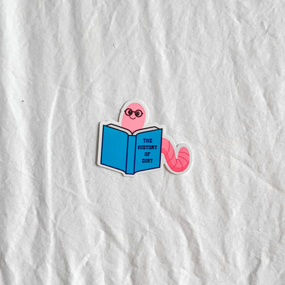 Bookworm Sticker