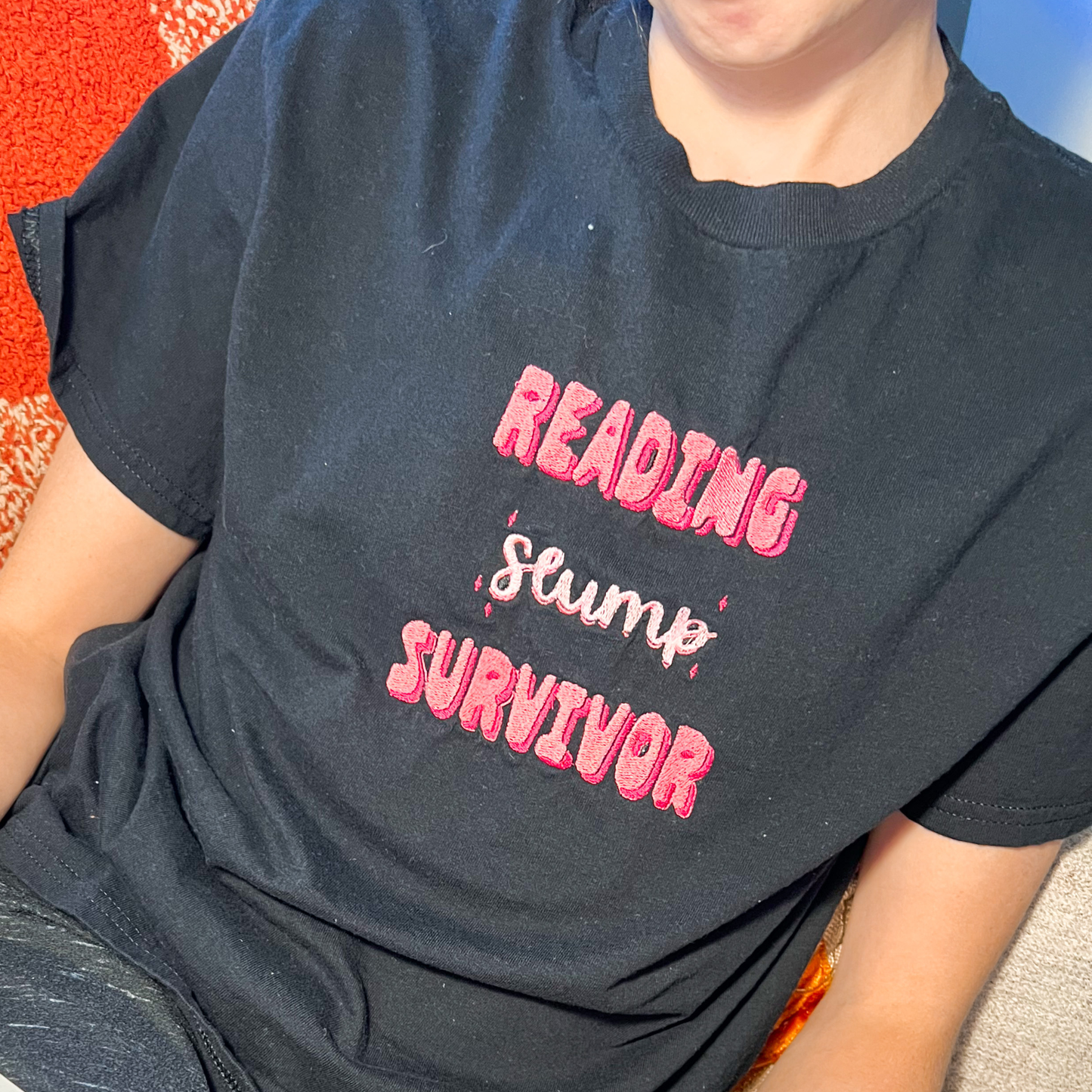Reading Slump Survivor Embroidered Tee