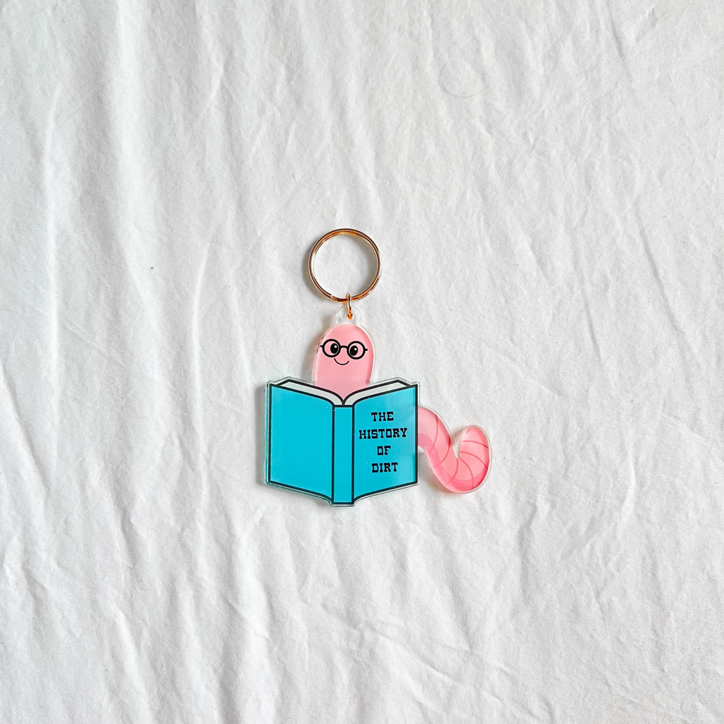 Bookworm Keychain