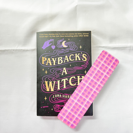 Purple Plaid Bookmark