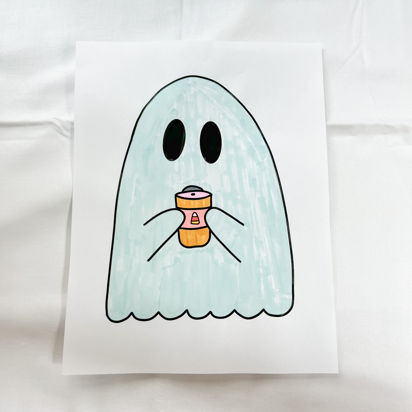 Ghost Coloring Page