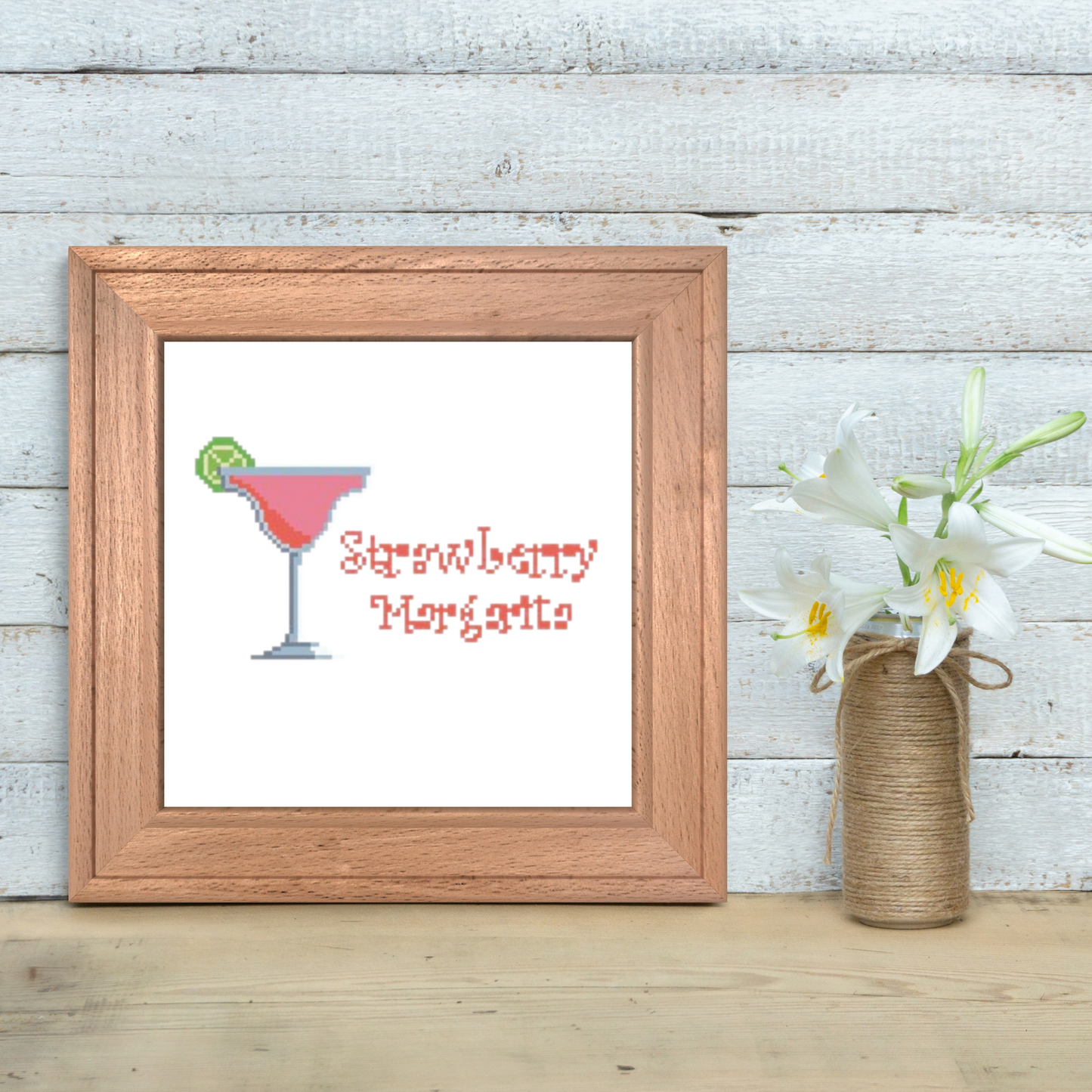 Strawberry Margarita Cross Stitch Kit