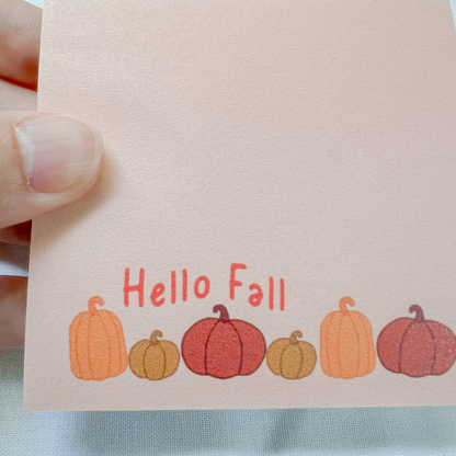 Hello Fall Sticky Notes