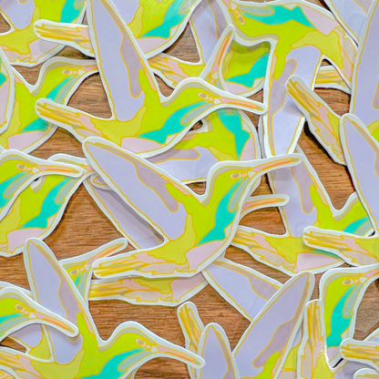 Stained Glass Hummingbird Sticker