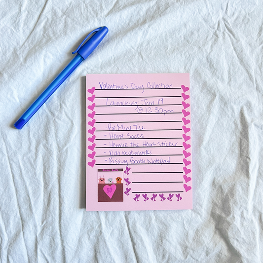 Kissing Booth Notepad