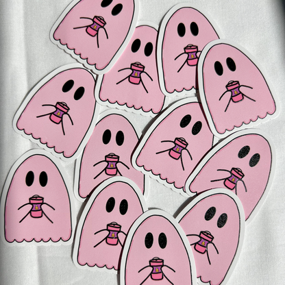 Just a Girl Ghost Sticker