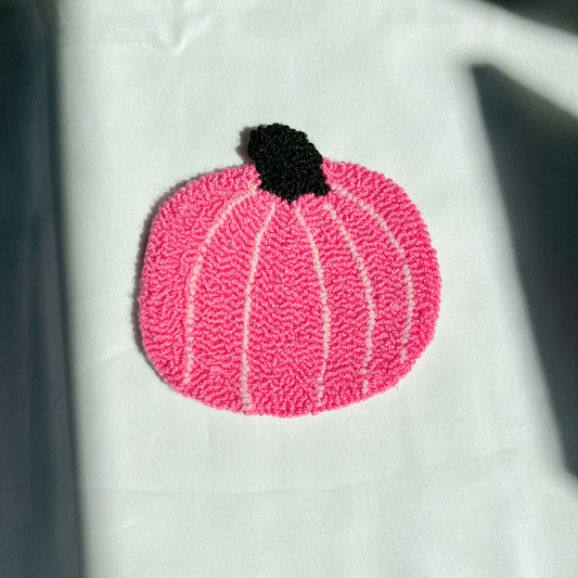 Pink Pumpkin Mug Rug