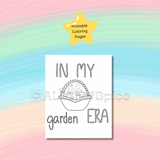 In My Garden Era Coloring Page