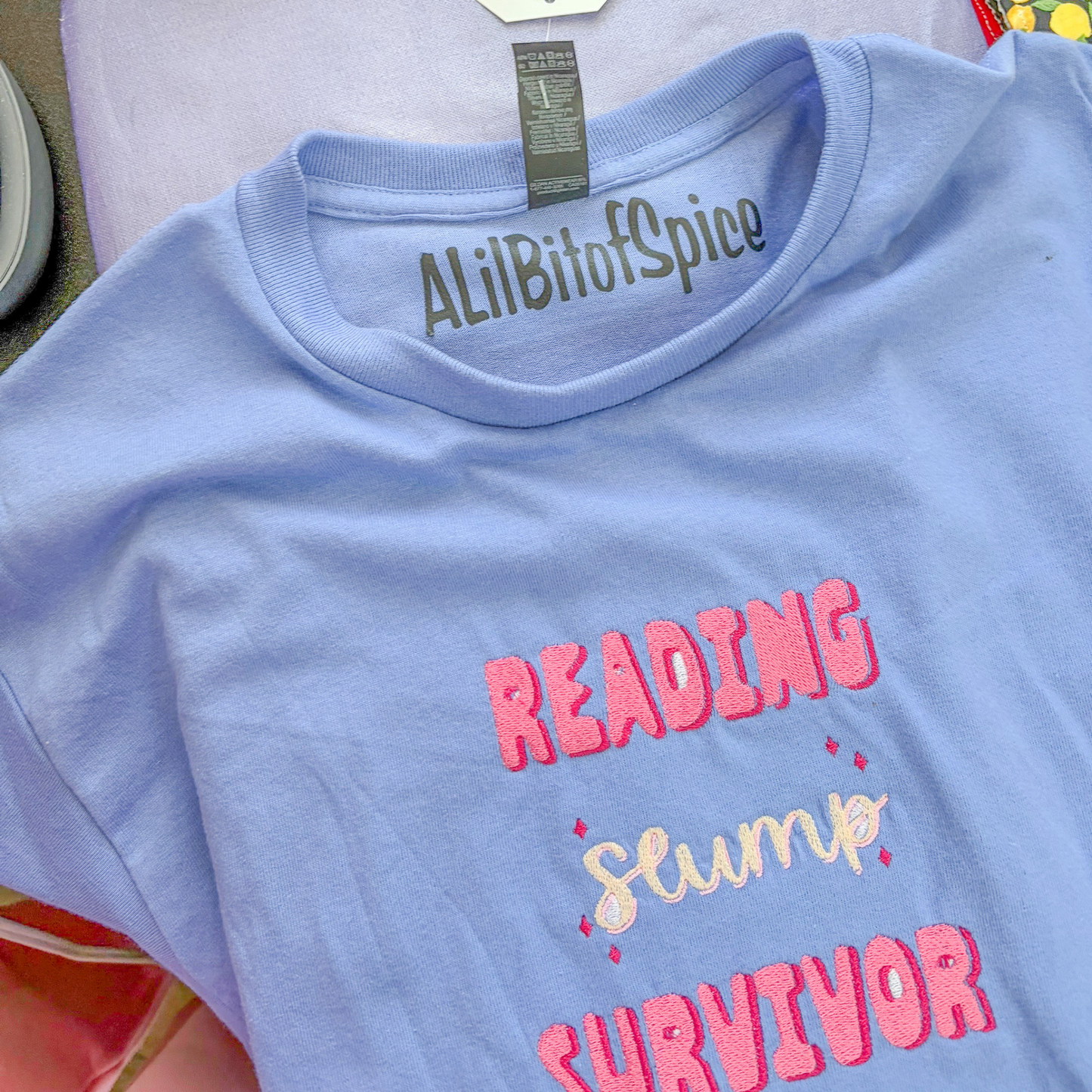 Reading Slump Survivor Embroidered Tee