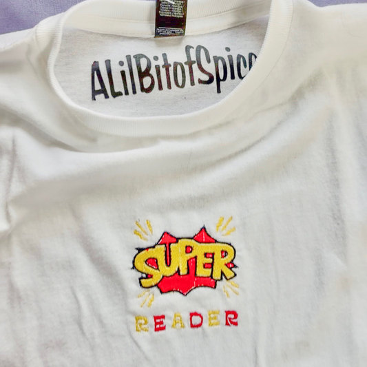 Super Reader Embroidered Tee