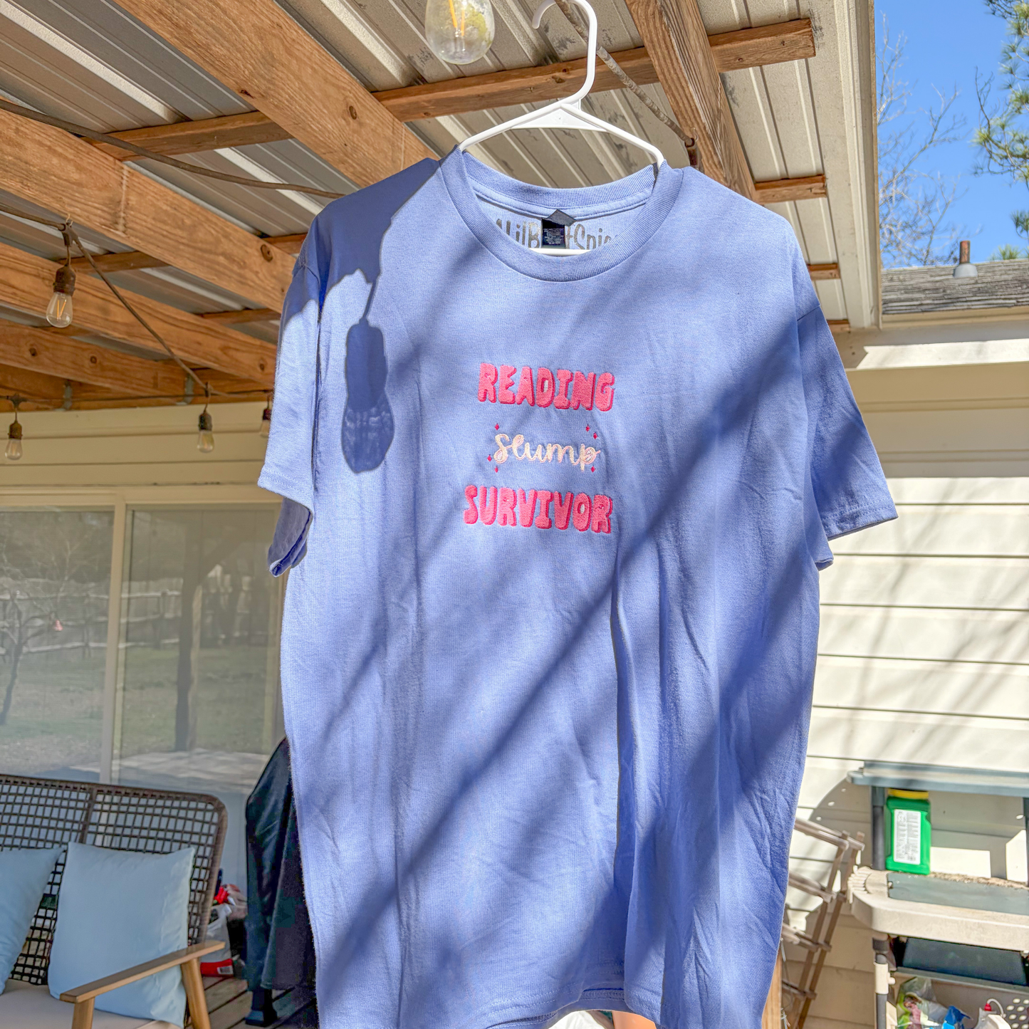 Reading Slump Survivor Embroidered Tee