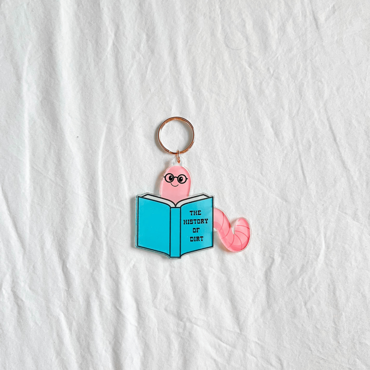 Bookworm Keychain - ALilBitOfSpice