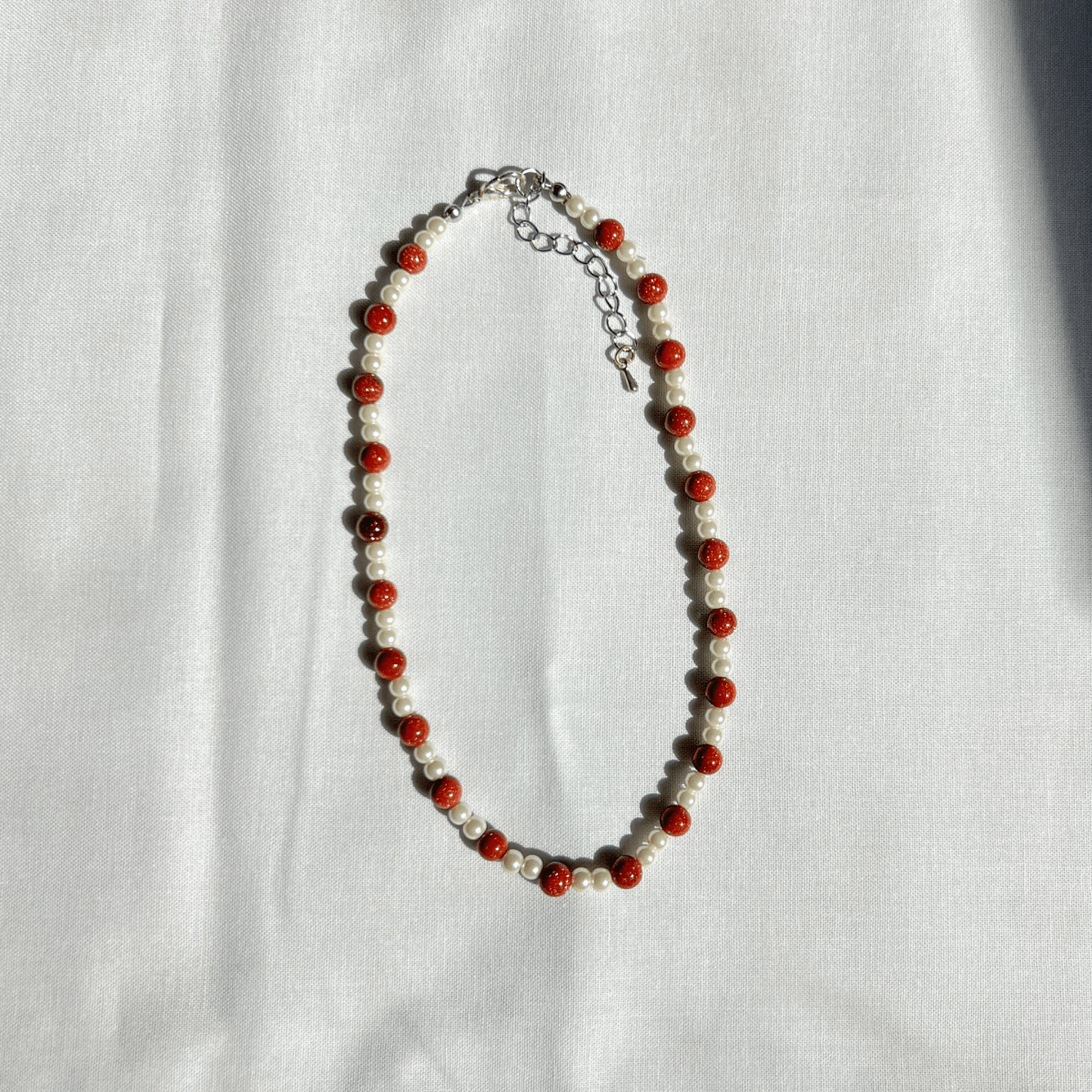 Brown Shimmer Beaded Necklace - ALilBitOfSpice