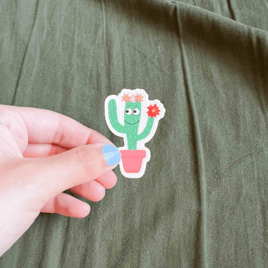 Cactus Flower Sticker - ALilBitOfSpice