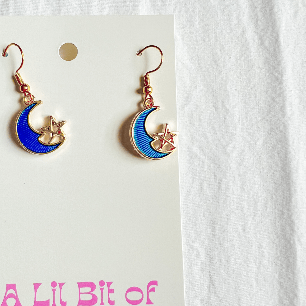 Celestial Earrings - Blue - ALilBitOfSpice