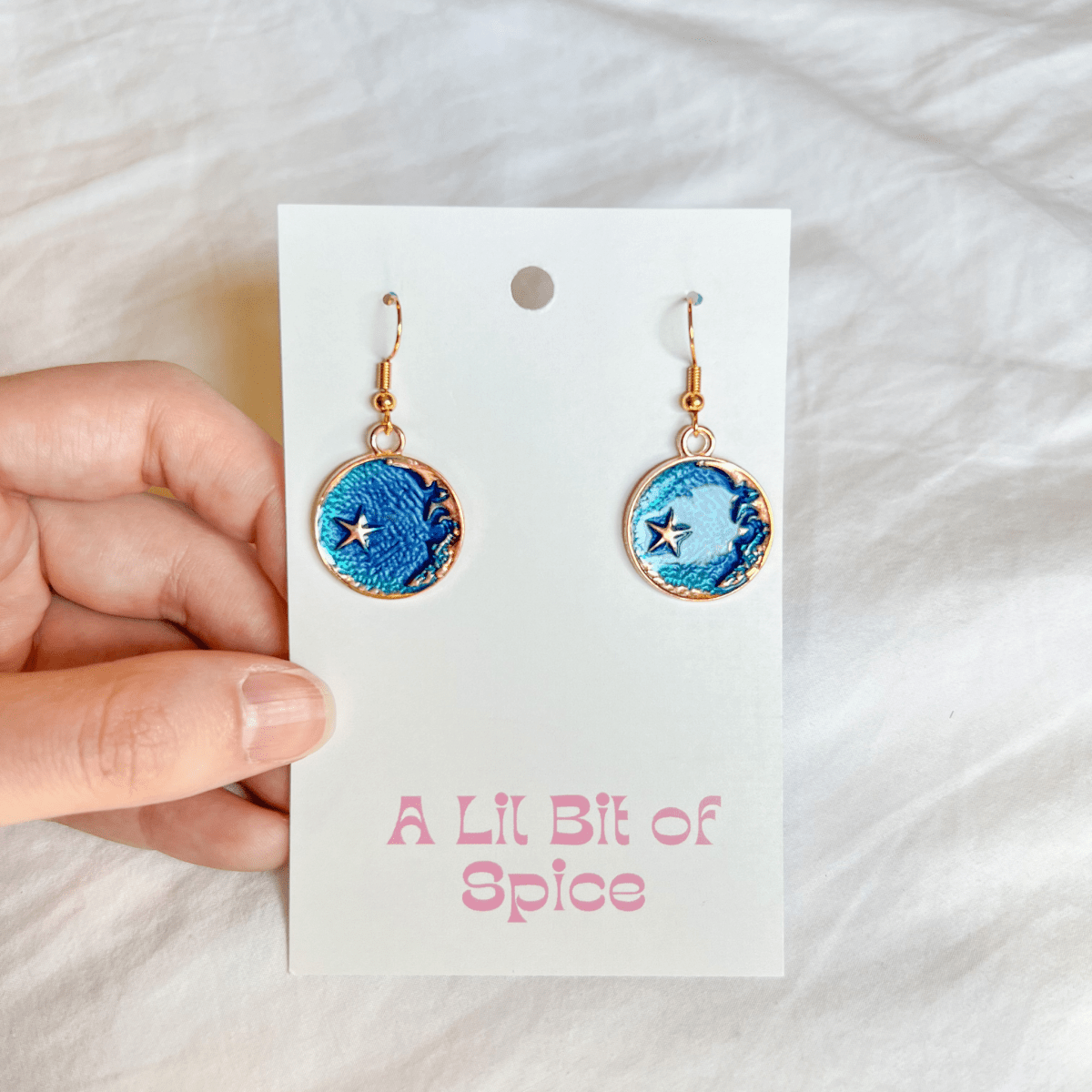 Celestial Earrings - Blue - ALilBitOfSpice