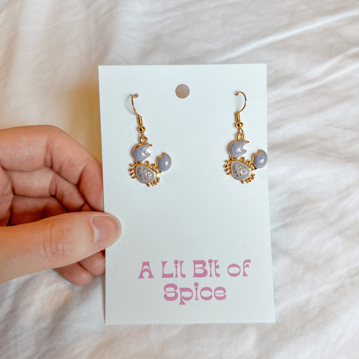 Classic Crab Earrings - ALilBitOfSpice