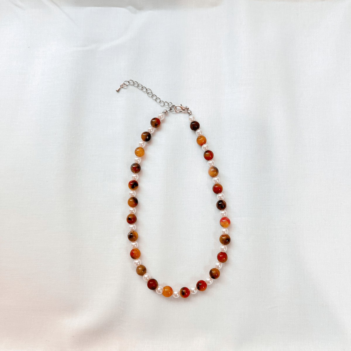 Colors of Fall Beaded Necklace - ALilBitOfSpice