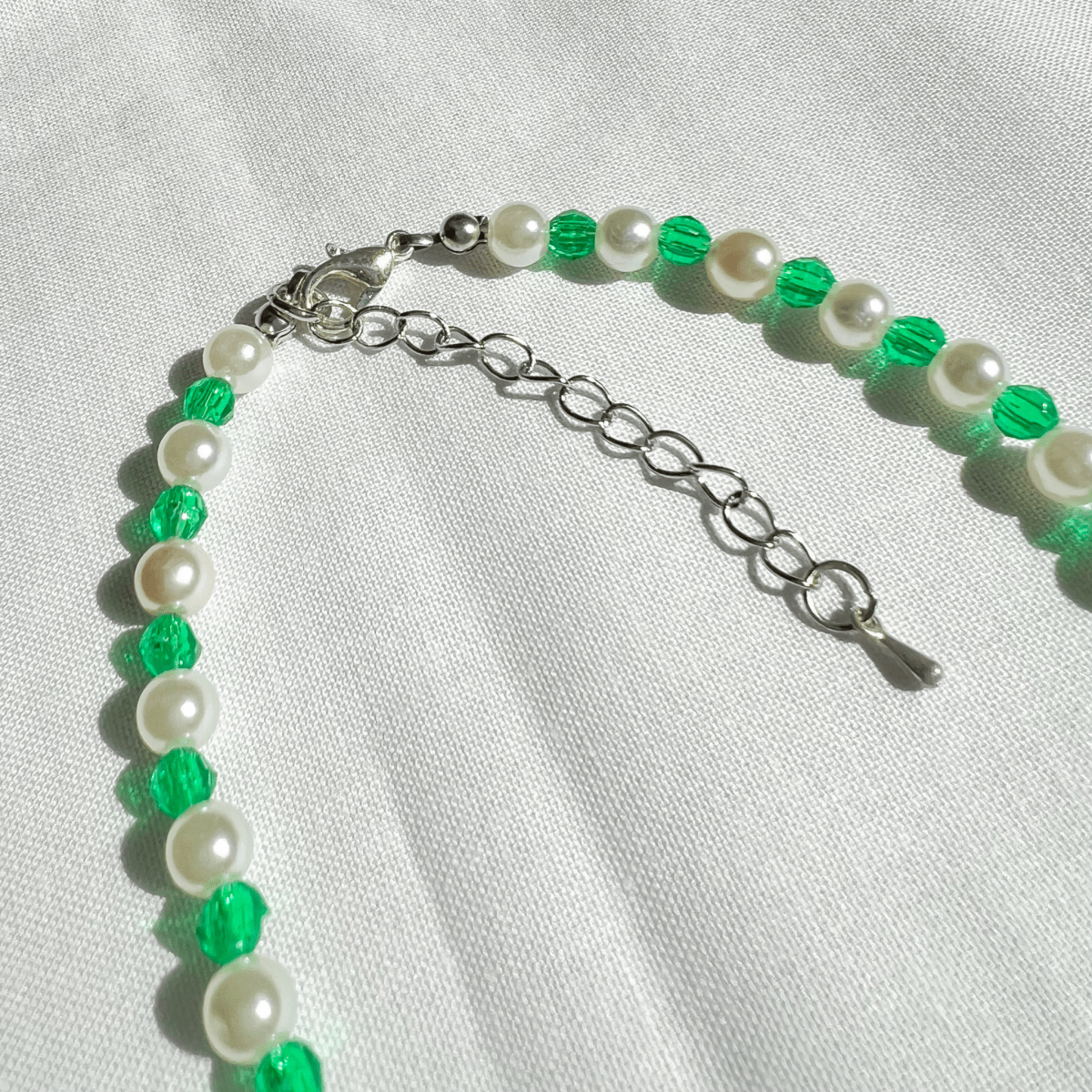 Green Beaded Necklace - ALilBitOfSpice