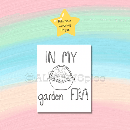 In My Garden Era Coloring Page - ALilBitOfSpice