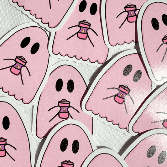 Just a Girl Ghost Sticker - ALilBitOfSpice