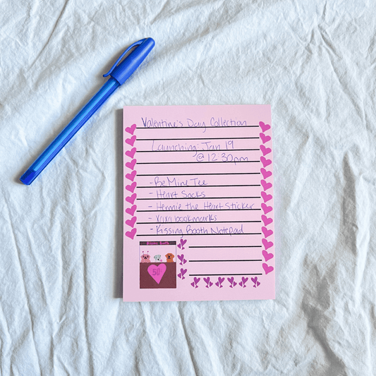 Kissing Booth Notepad - ALilBitOfSpice