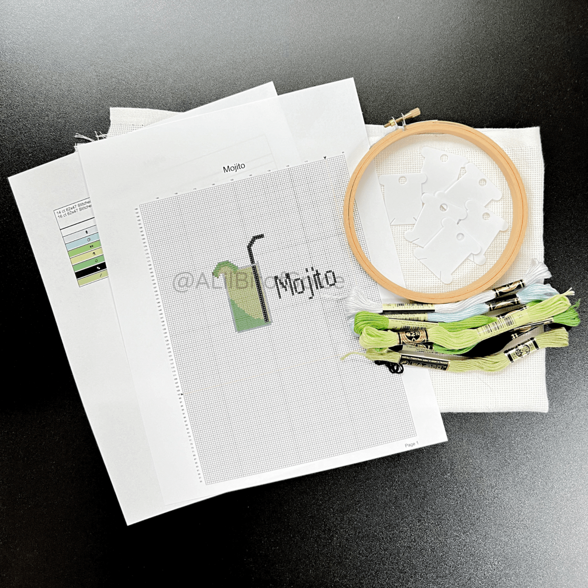 Mojito Cross Stitch Kit - ALilBitOfSpice