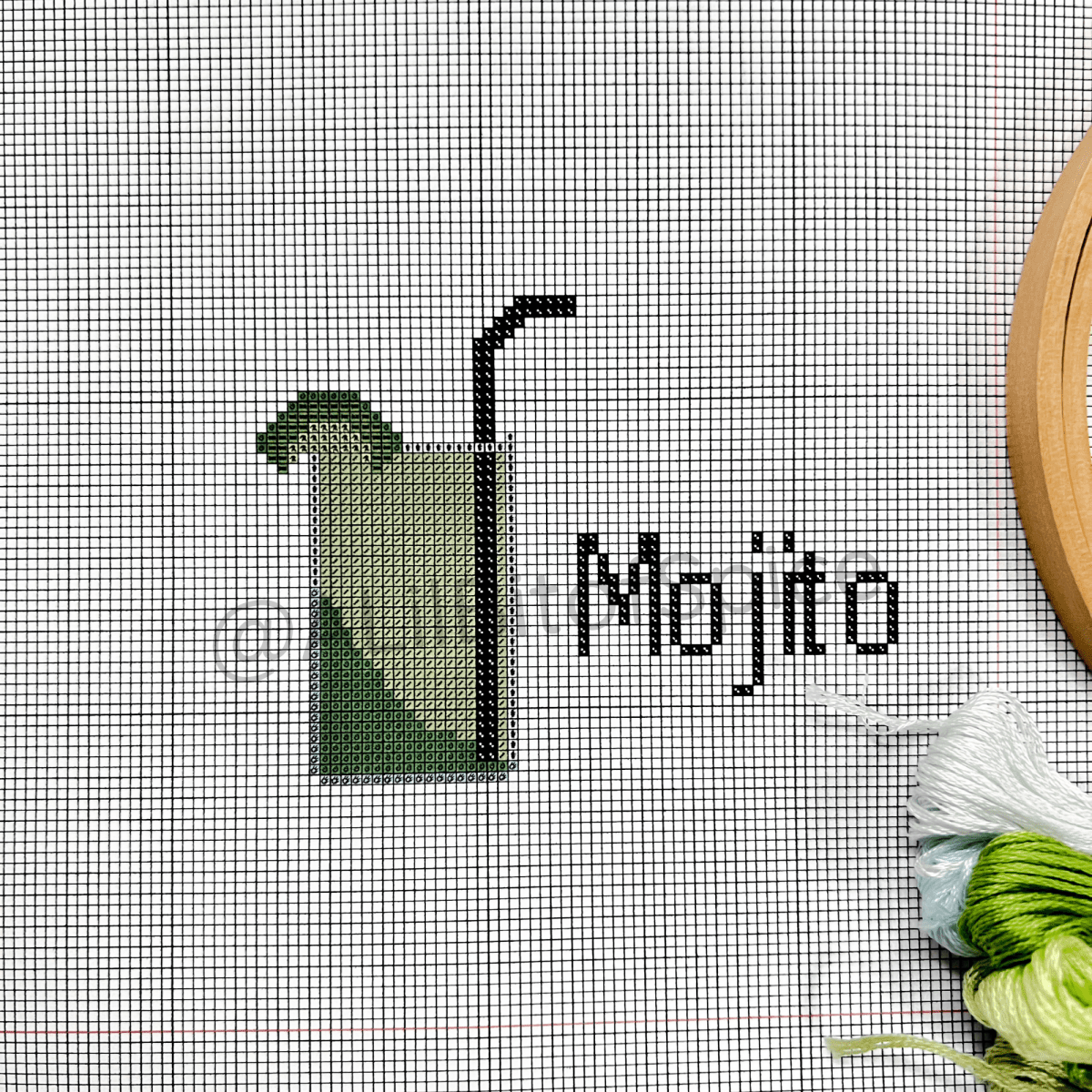 Mojito Cross Stitch Kit - ALilBitOfSpice