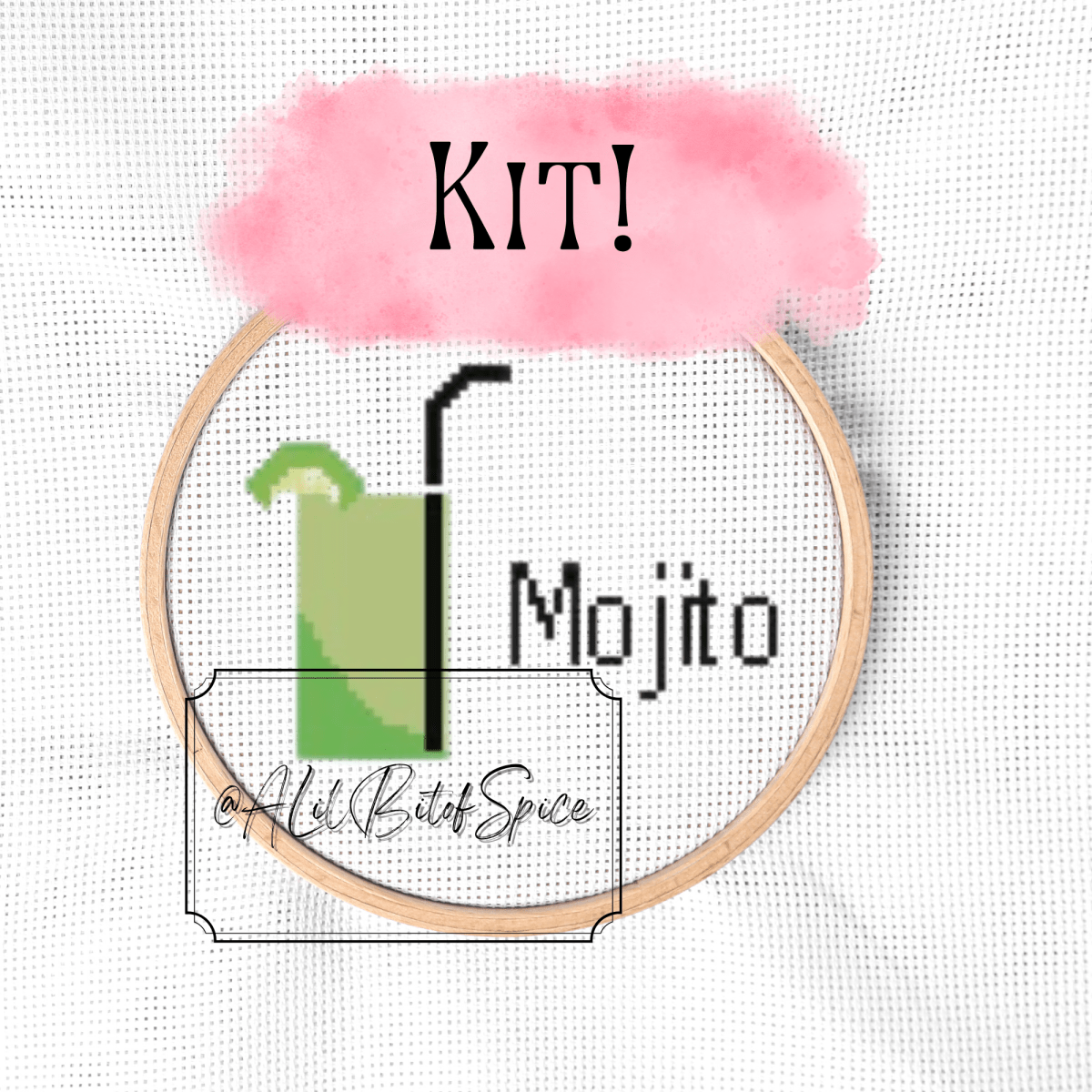 Mojito Cross Stitch Kit - ALilBitOfSpice