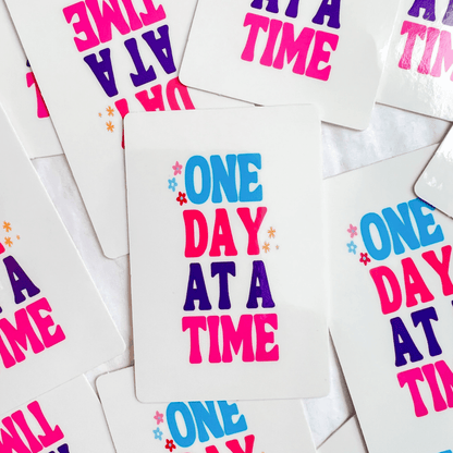 One Day at a Time Rectangle Sticker - ALilBitOfSpice