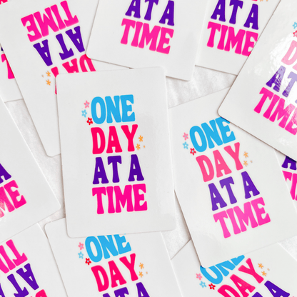 One Day at a Time Rectangle Sticker - ALilBitOfSpice