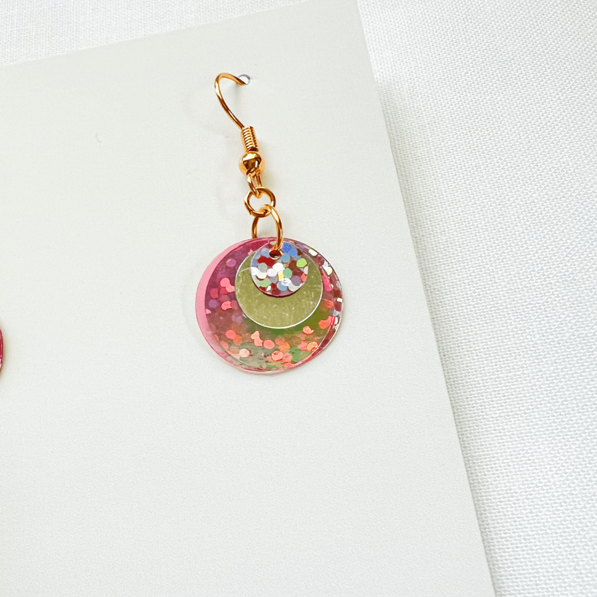 Pink Party Sequin Earrings - ALilBitOfSpice