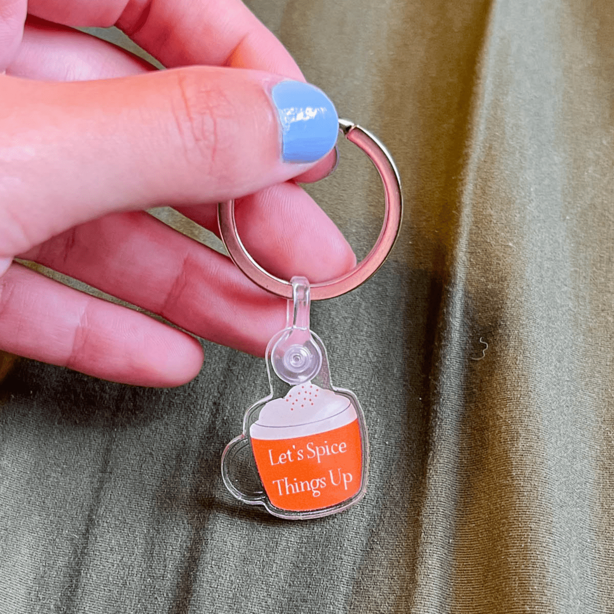 Pumpkin Spice Latte Keychain - ALilBitOfSpice