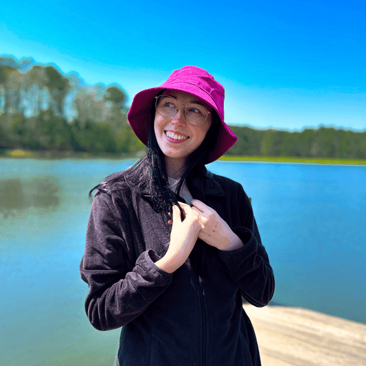 Raspberry Corduroy Bucket Hat - ALilBitOfSpice